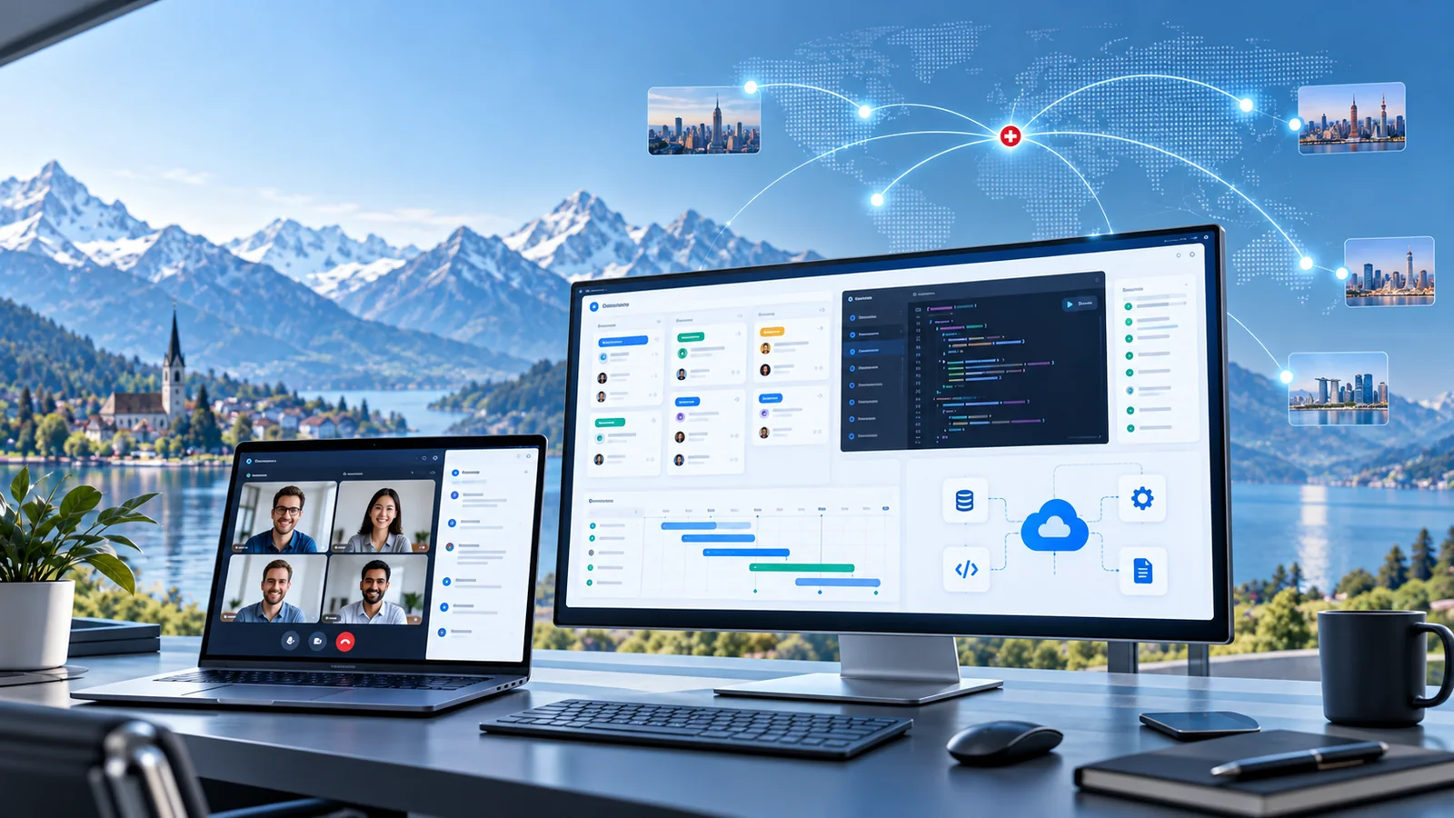 Remote Softwareentwicklung und digitale Zusammenarbeit für Schweizer Unternehmen